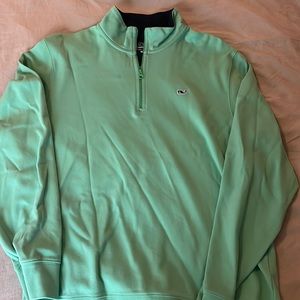 Vineyard Vines Quarter Zip Medium Green